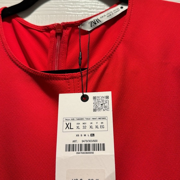 Zara red sleeveless maxi dress with pockets - Picture 2 of 7